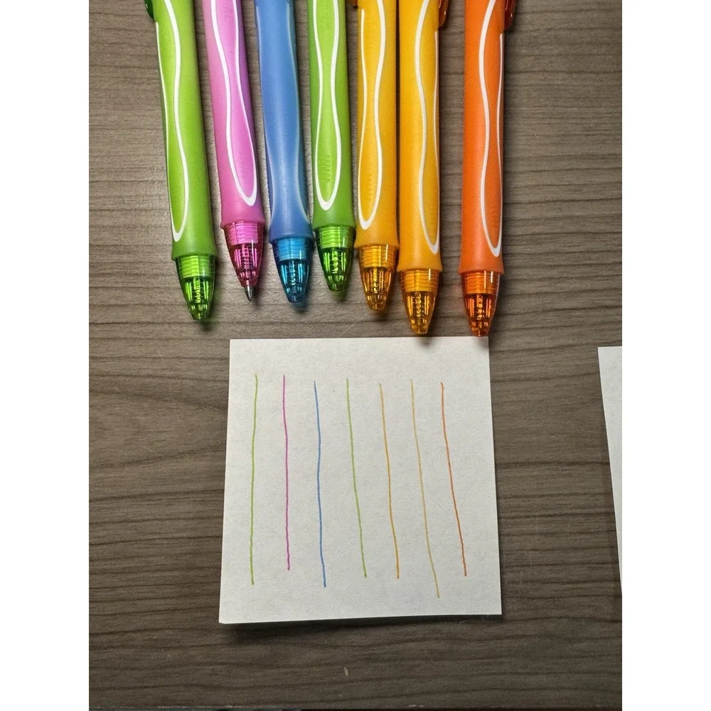 HUGE Colored Pens Lot 21 Pieces Journaling Coloring Notes BIC Pilot G2 & More